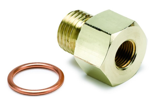 Autometer Metric Fitting Adapter with 1/8 in. NPT Female to 14mm x 1.5 Male Fitting - 2267