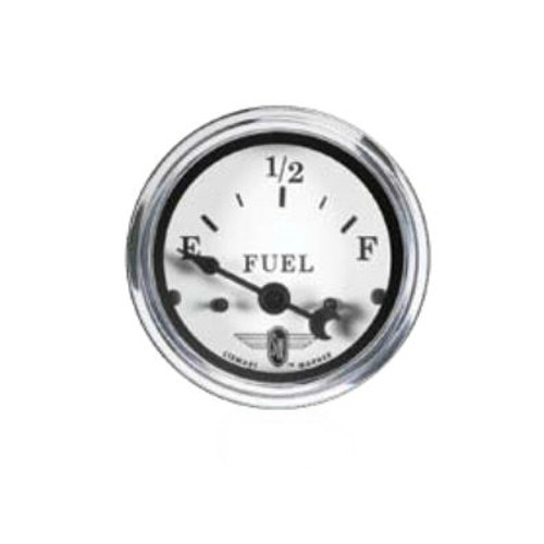 Stewart Warner 2-1/16 in. Wings White Electric Fuel Level Gauge 240-33.5 Ohms - 82471