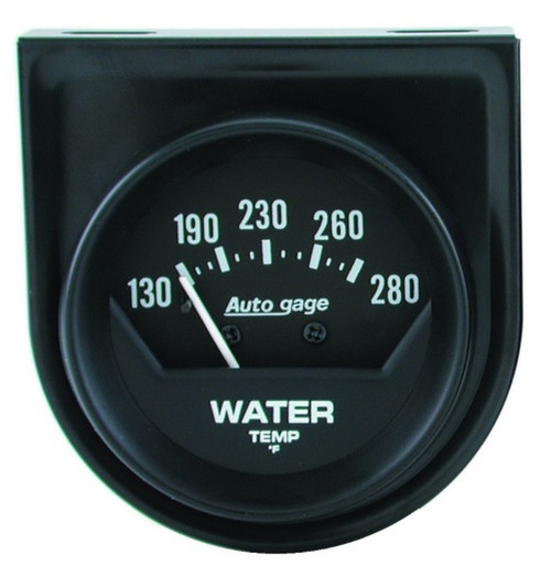 Autometer Autogage 2-1/16 in. Water Temperature Gauge with 130-280 Degrees F - 2361