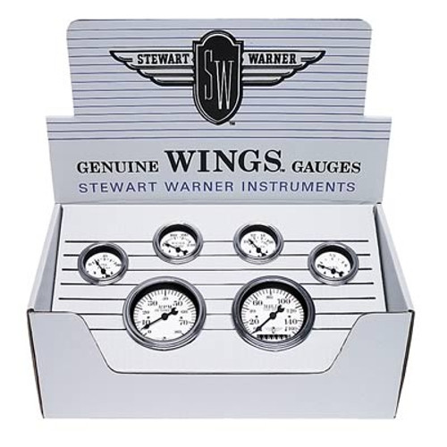 Stewart Warner Wings White Electrical 6-Gauge Kit - 82222