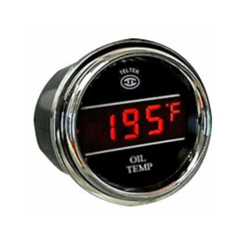 Teltek 100F-300F Red Oil Temperature Gauge - 105