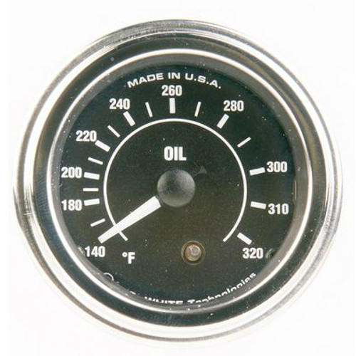 Mr. Speedometer 2-1/16 in. Diamond Chrome Mechanical Oil Temperature Gauge 140 - 320F with 144 in. Capillary Tube - HG172