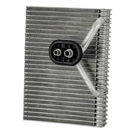 MEI R134a Plate-Fin Evaporator 11 in. x 7 in. x 2-3/8 in. with Bead Fitting Inlet/Outlet - 6696