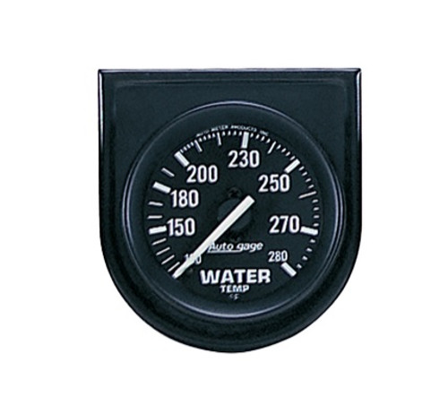 Autometer Autogage Black 2-1/16 in. Water Temperature Gauge with 100-280 Degree F Range - 2333