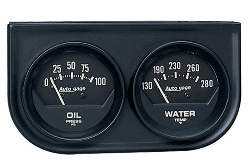 Autometer Autogage Black Console Gauge Kit with 2 1/16 in. Diameter - 2345