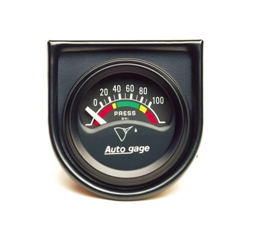 Autometer Autogage 1-1/2 in. Oil Pressure Gauge with 0-100 PSI Range - 2354