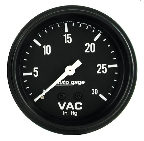 Autometer Autogage 2-5/8 in. Vacuum Gauge with 30 in. Hg Range - 2317