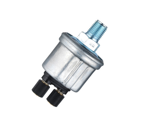 VDO 400 PSI Dual Station Floating Ground Pressure Sender 6-24V with 1/8-27NPT and Knurled Nut Connection - Bulk Pkg - 362-004B