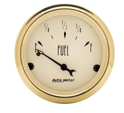 Autometer Golden Oldies 2-1/16 in. Fuel Level Gauge with 0-90 Ohms Range - 1504