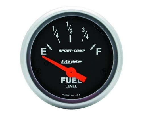 Autometer Sport-Comp 2-1/16 in. Fuel Level Gauge with 240-33 Ohms Range - 3316