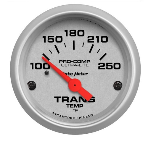 Autometer Ultra-Lite 2-1/16 in. Transmission Temperature Gauge with 100-250 Degrees F Range - 4357