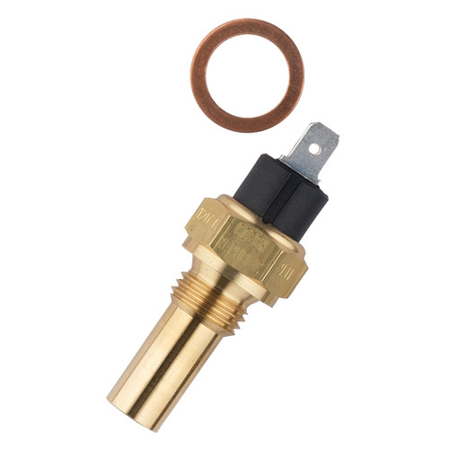VDO 250F/120C Floating Ground Temperature Sender 6-24V with .250 in. Spade Connection and M14x1.5 Thread - Bulk Pkg - 323-425B
