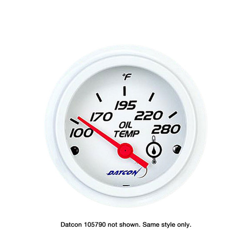 Datcon - Oil Temperature Gauge 100-280F Black - 105790