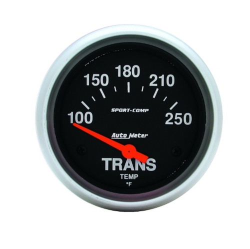 Autometer Sport-Comp 2-5/8 in. Transmission Temperature Gauge with 100-250 Deg. F - 3552