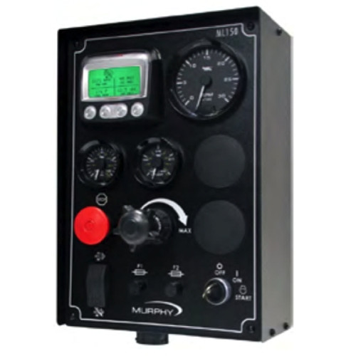 Murphy PV101 Enclosed Stop Button Panel with PWM 5V Morse and E-Stop Throttle - ML150-ES-MT5V