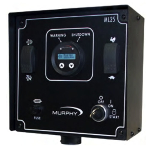 Murphy PTO Ramp Throttle Method PV25 Flat Panel 12/24VDC - ML25-FP