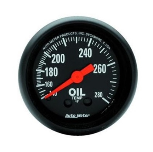 Autometer Mechanical Z-Series 2-1/16 in. Oil Temperature Gauge 140-280F - Bulk Pkg - 2609