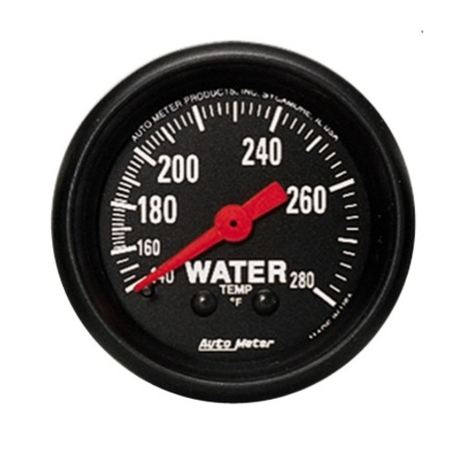 Autometer Mechanical Z-Series 2-1/16 in. Water Temperature Gauge 140-280F - 2606