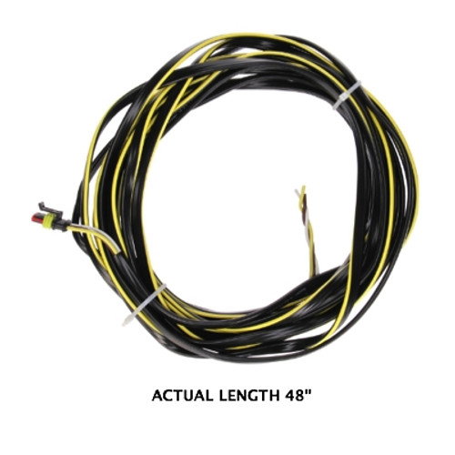 Truck-Lite 50 Series 14 Gauge 48 in. Left Hand Side Turn/Tail Harness with 1 Plug Fit N Forget SS and Ring Terminal - 51345-0048