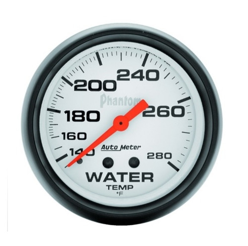 Autometer Mechanical Phantom 2-5/8 in. Water Temperature Gauge 140-280F - 5831