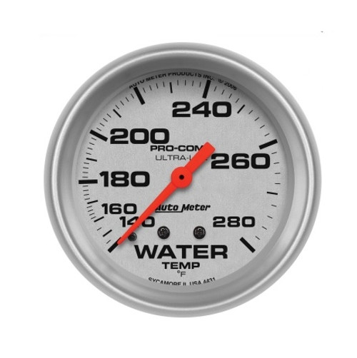 Autometer Mechanical Ultra-Lite Pro-Comp 2-5/8 in. Water Temperature Gauge 140-280F - 4431