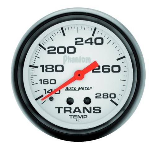 Autometer Mechanical Phantom 2-5/8 in. Transmission Temperature Gauge 140-280F - 5851
