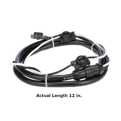 Truck-Lite 50 Series 14 Gauge 3 Plug Lower 12 in. Marker Clearance Harness with Fit N Forget M/C and Blunt Cut - 50367-0012