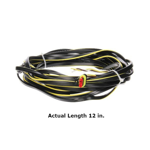 Truck-Lite 50 Series 14 Gauge 1 Plug LH Side 12 in. Turn/Tail Harness with Fit N Forget S.S. and Ring Terminal - 51345-0012