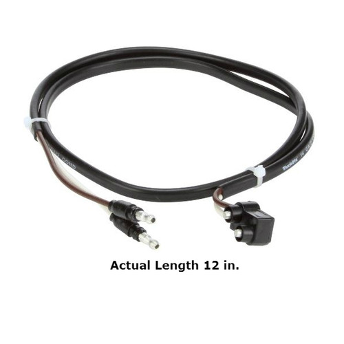 Truck-Lite 88 Series 14 Gauge 3 Plug Lower 12 in. Identification Harness with Fit N Forget M/C and .180 Bullet - 88367-0012