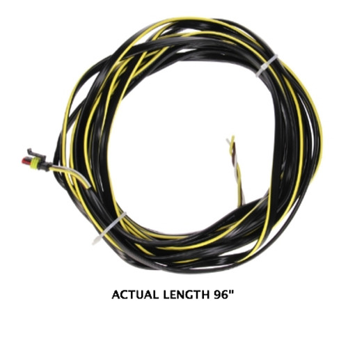 Truck-Lite 50 Series 14 Gauge 96 in. Left Hand Side Turn/Tail Harness with 1 Plug Fit N Forget SS and Ring Terminal - 51345-0096