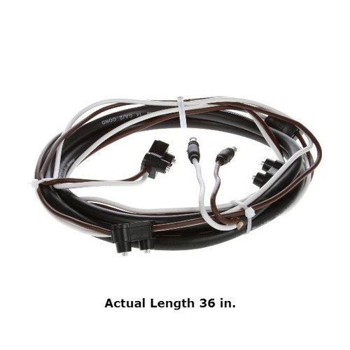 Truck-Lite 88 Series 14 Gauge 4 Plug Lower 36 in. Identification/License Harness with PL-10 and .180 Bullet - 88308-0036