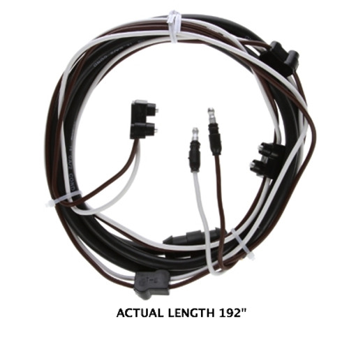 Truck-Lite 88 Series 14 Gauge 192 in. Lower Identification/License Harness with 4 Plug PL-10 and .180 Bullet - 88308-0192
