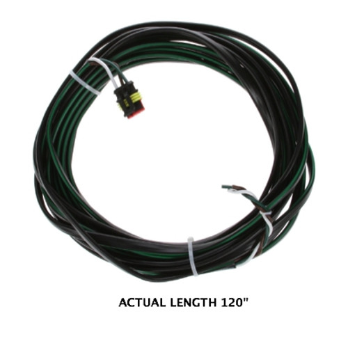 Truck-Lite 50 Series 14 Gauge 120 in. Right Hand Side Turn/Tail Harness with 1 Plug Fit N Forget SS and Ring Terminal - 51344-0120
