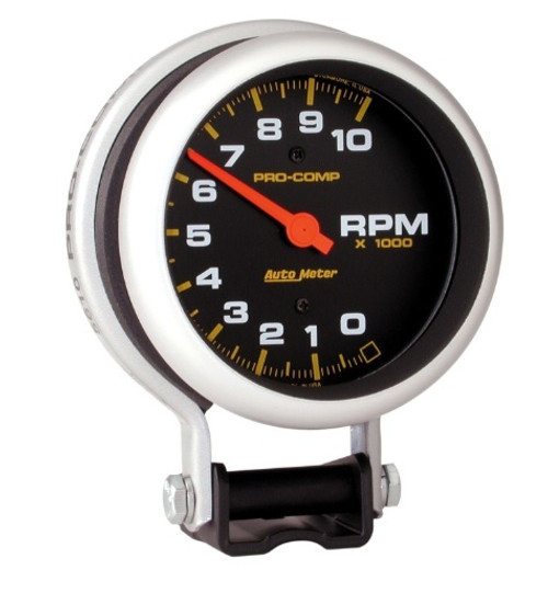 Autometer Air-Core Pro-Comp 3-3/4 in. Pedestal Tachometer Gauge 0-10000 RPM - 5610