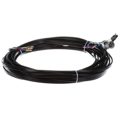 Truck-Lite 50 Series 12 Gauge 84 in. ABS Harness with 2 Plug 2 Position .180 Bullet/Packard Connector and Ring Terminal - 52100-0084