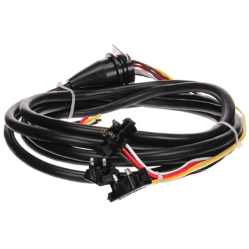 Truck-Lite 50 Series 14 Gauge 84 in. Left Hand Side Back-Up and Stop/Turn/Tail Harness with 3 Plug Right Angle PL-3/Right Angle PL-2 and Ring Terminal - 50250-0084