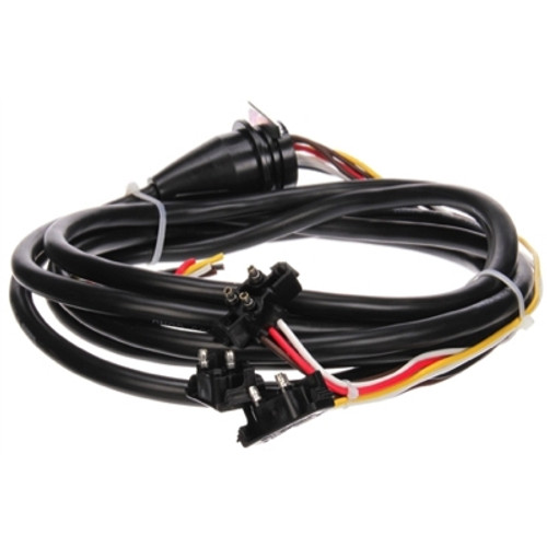 Truck-Lite 50 Series 14 Gauge 108 in. Left Hand Side Back-Up and Stop/Turn/Tail Harness with 3 Plug Right Angle PL-3/Right Angle PL-2 and Ring Terminal - 50250-0108