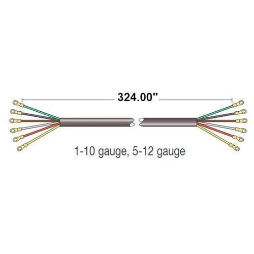 Truck-Lite 6 Conductor 324 in. Main Cable Harness with 10 and 12 Wire Gauge - 50127-0324