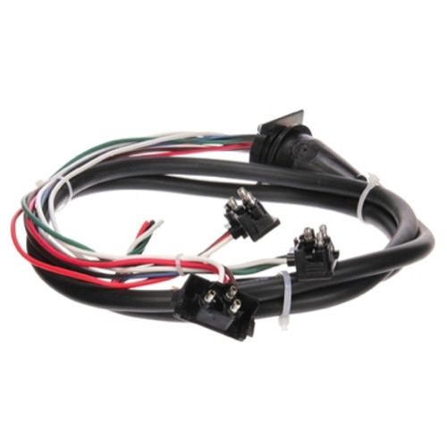 Truck-Lite 50 Series 14 Gauge 120 in. Right Hand Side Stop/Turn/Tail and Back-Up Harness with 3 Plug Right Angle PL-3 and Blunt Cut - 50204-0120