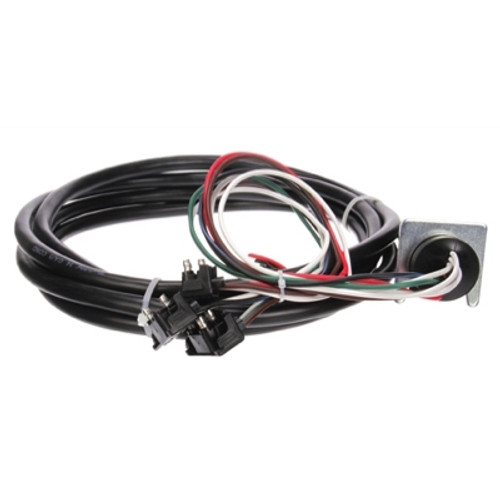Truck-Lite 50 Series 14 Gauge 144 in. Right Hand Side Back-Up and Stop/Turn/Tail Harness with 3 Plug Right Angle PL-3/Right Angle PL-2 and Ring Terminal - 50251-0144