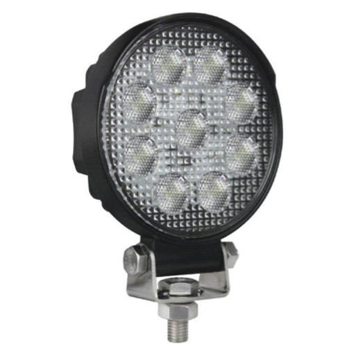 Hella Value Fit Close Range Round LED Work Light 9-33VDC 13W with Upright Mounting - 357101002