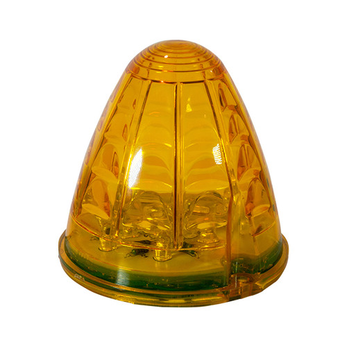 Heavy Duty Lighting 3 in. 19 LED Amber Bullet Nose Torpedo Cab Marker Replacement Light with Amber Lens - HD10119Y