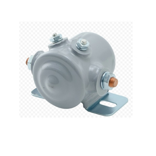 Cole Hersee Continuous Duty Solenoid 12V 65A SPST with Grey PVC Coated Plated Steel Housing - Boxed - 24117-01