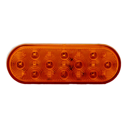Heavy Duty Lighting 6 in. 21 LED Oval Park/Turn Light with Amber Lens - HD60021YSD