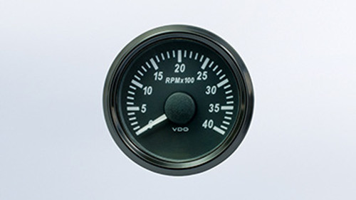 VDO SingleViu Tachometer 52mm 4000rpm