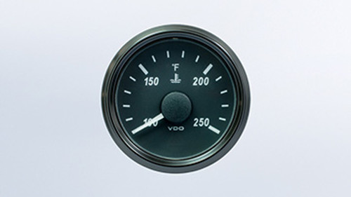 VDO SingleViu Water Temperature Gauge 52mm 250°F 0246 22,7Ohm