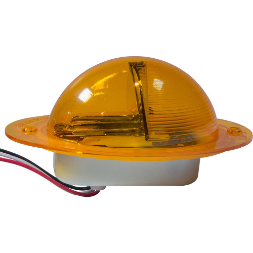 Heavy Duty Lighting Freightliner Cascadia 9 LED Side Marker Turn Light with Amber Lens - HD53009SMDY