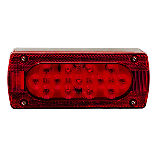 Heavy Duty Lighting Rectangular Combination 31 LED Red/White Left Trailer Light - HD83031TR