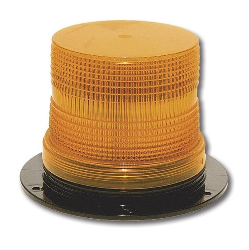 Star Multivoltage Compact Strobe Light 12-72 VDC with Flange Mount and Twist on Lens - Amber - 203MV72