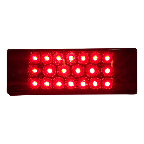 Heavy Duty Lighting 2in. x 6in. Red Surface Mount Clearance Light 20 LED - HD60020R